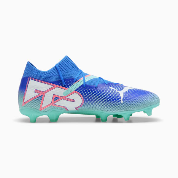 FUTURE 7 PRO Firm Ground/Artificial Ground Men's Soccer Cleats, Bluemazing-PUMA White-Electric Peppermint, extralarge