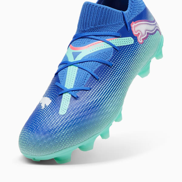 FUTURE 7 PRO Firm Ground/Artificial Ground Men's Soccer Cleats, Bluemazing-PUMA White-Electric Peppermint, extralarge