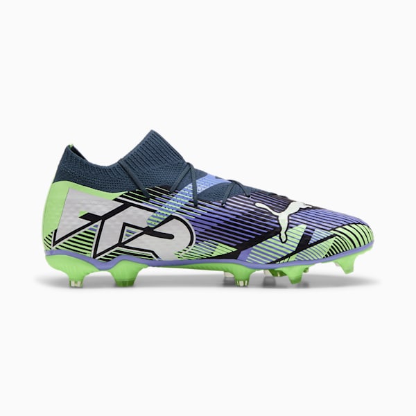 Tacos de fútbol FUTURE 7 PLAY FG/AG, Gray Skies-PUMA White-Fizzy Apple, extralarge