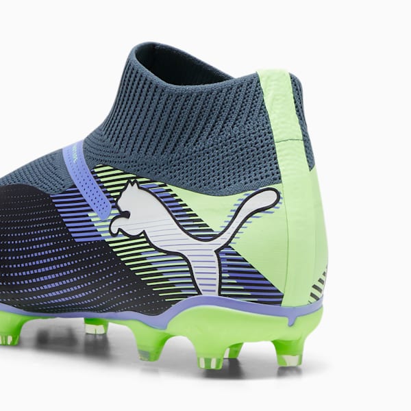 FUTURE 7 MATCH FG/AG Laceless Football Boots, Gray Skies-PUMA White-Fizzy Apple, extralarge-IND