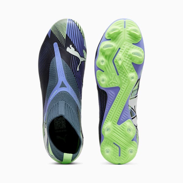 FUTURE 7 MATCH FG/AG Laceless Football Boots, Gray Skies-PUMA White-Fizzy Apple, extralarge-IND