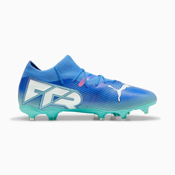 FUTURE 7 MATCH FG/AG Football Boots, Bluemazing-PUMA White-Electric Peppermint, extralarge-IND