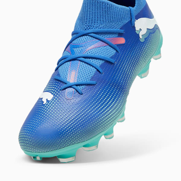 FUTURE 7 MATCH FG/AG Women's Football Boots, Bluemazing-PUMA White-Electric Peppermint, extralarge-IND