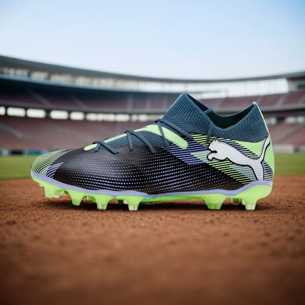 FUTURE 7 MATCH FG/AG Women's Football Boots, Gray Skies-PUMA White-Fizzy Apple, extralarge-IND