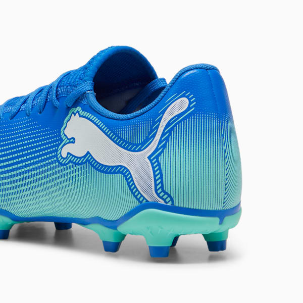 Tacos de fútbol FUTURE 7 PLAY FG/AG, Hyperlink Blue-Mint-PUMA White, extralarge