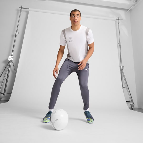 Chaussures de soccer à crampons pour terrain dur/terrain artificiel FUTURE 7 PLAY Homme, Gray Skies-Elektro Purple-Fizzy Apple-PUMA White, extralarge