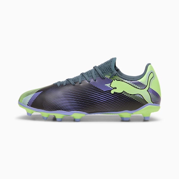 FUTURE 7 PLAY FG/AG Football Boots, Gray Skies-Elektro Purple-Fizzy Apple-PUMA White, extralarge-IND