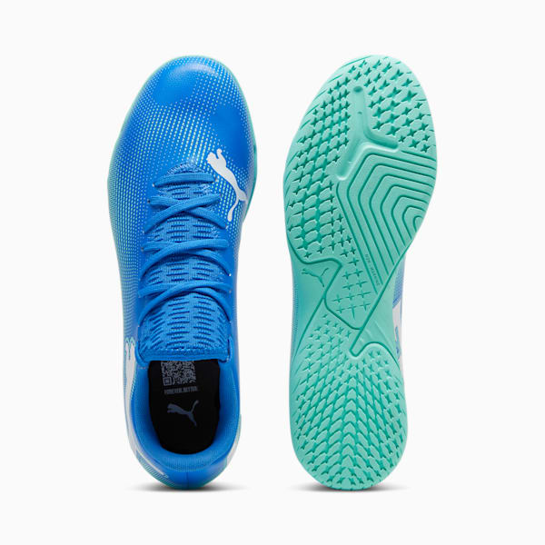 Tacos de fútbol FUTURE 7 PLAY IT, Hyperlink Blue-Mint-PUMA White, extralarge