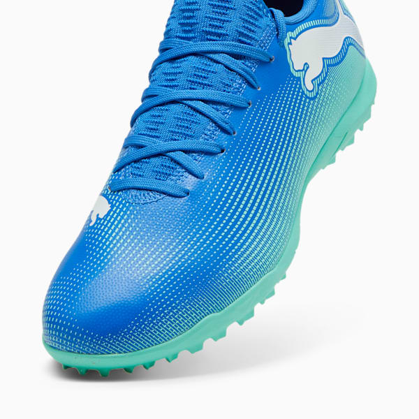 Tacos de fútbol FUTURE 7 PLAY TT, Hyperlink Blue-Mint-PUMA White, extralarge