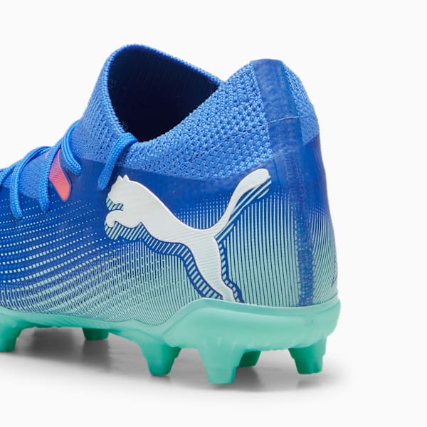 Tacos de fútbol FUTURE 7 MATCH FG/AG, Bluemazing-PUMA White-Electric Peppermint, extralarge