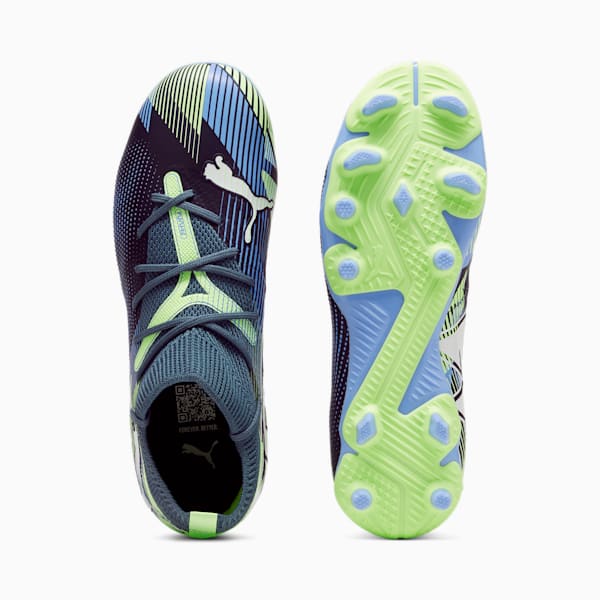 Tacos de fútbol FUTURE 7 MATCH FG/AG, Gray Skies-PUMA White-Fizzy Apple, extralarge