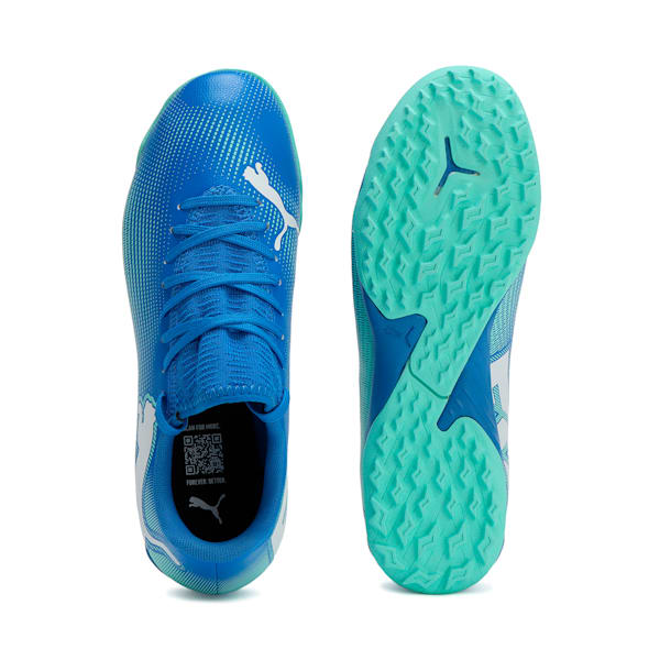 キッズ フューチャー 7 プレイ TT + ミッド サッカー トレーニングシューズ 20-24.5cm, Hyperlink Blue-Mint-PUMA White, extralarge-JPN