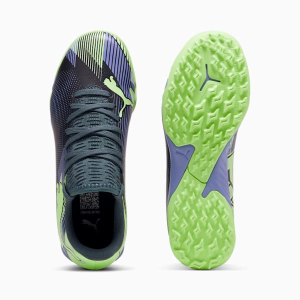 キッズ フューチャー 7 プレイ TT + ミッド サッカー トレーニングシューズ 20-24.5cm, Gray Skies-Elektro Purple-Fizzy Apple-PUMA White, extralarge-JPN