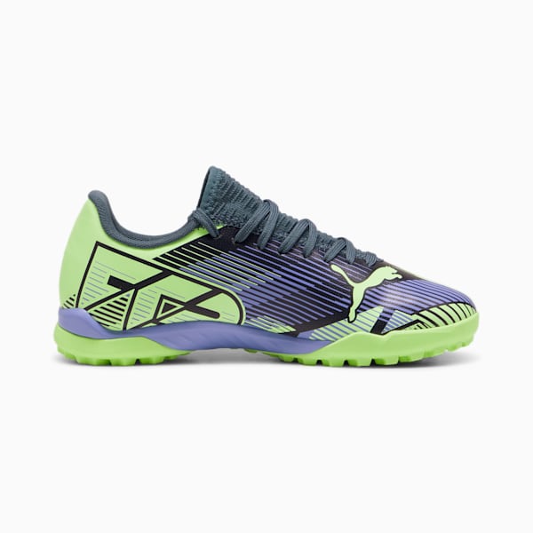 キッズ フューチャー 7 プレイ TT + ミッド サッカー トレーニングシューズ 20-24.5cm, Gray Skies-Elektro Purple-Fizzy Apple-PUMA White, extralarge-JPN