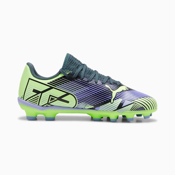 キッズ フューチャー 7 プレイ HG + ミッド サッカースパイク 20-24.5cm, Gray Skies-Elektro Purple-Fizzy Apple-PUMA White, extralarge-JPN