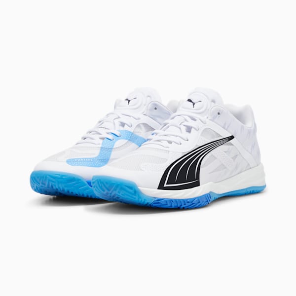 Accelerate NITRO™ SQD Court Shoes, PUMA White-Bluemazing-PUMA Black, extralarge