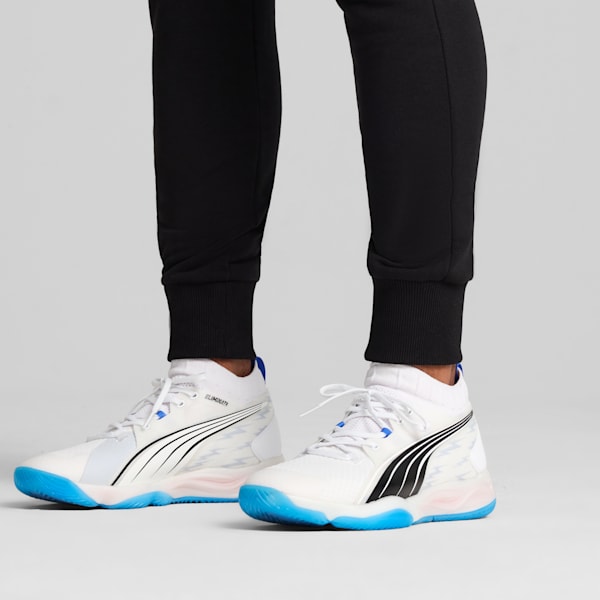 Eliminate NITRO™ SQD Court Shoes, PUMA White-Bluemazing-PUMA Black, extralarge