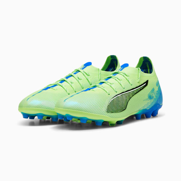 ULTRA 5 ULTIMATE MG Football Boots Unisex, Fizzy Apple-PUMA White-Bluemazing, extralarge-GBR