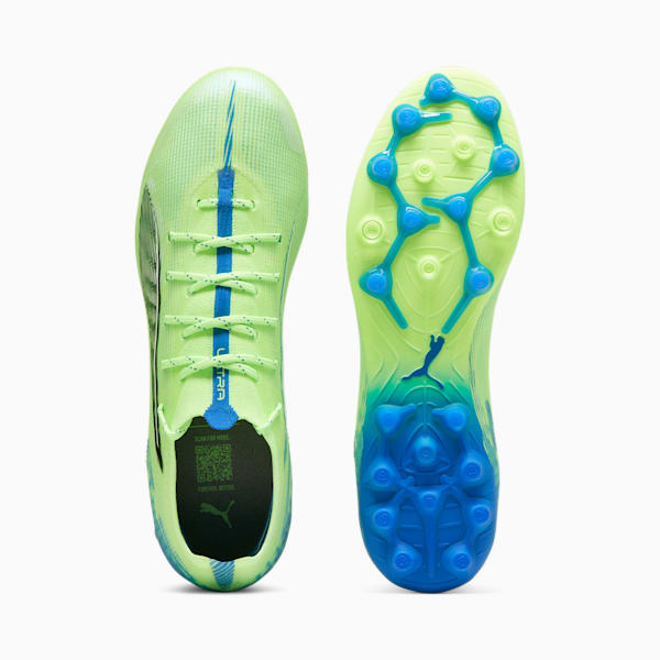 ULTRA 5 ULTIMATE MG Football Boots Unisex, Fizzy Apple-PUMA White-Bluemazing, extralarge-GBR