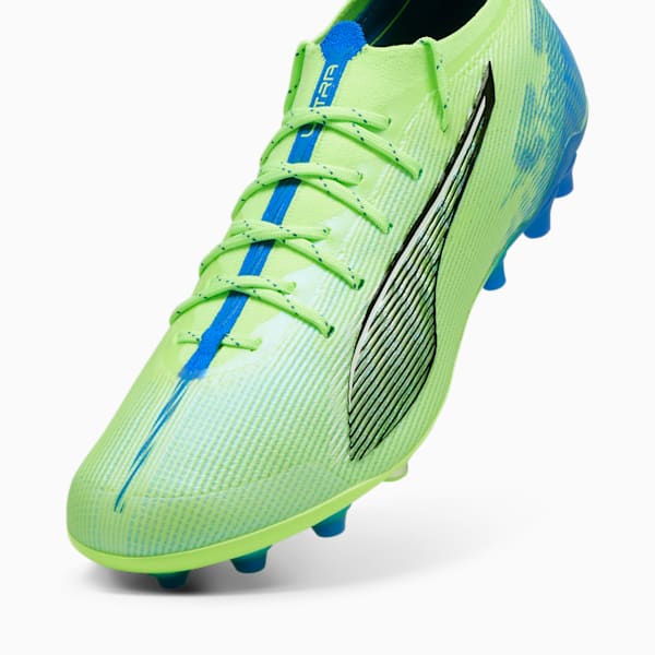 ULTRA 5 ULTIMATE MG Football Boots Unisex, Fizzy Apple-PUMA White-Bluemazing, extralarge-GBR