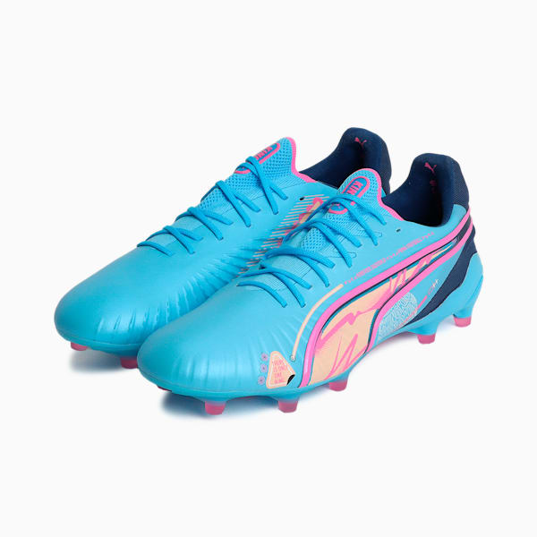 メンズ キング アルティメット VOL UP FG/AG サッカースパイク, Luminous Blue-Poison Pink-Blazing Blue, extralarge-JPN