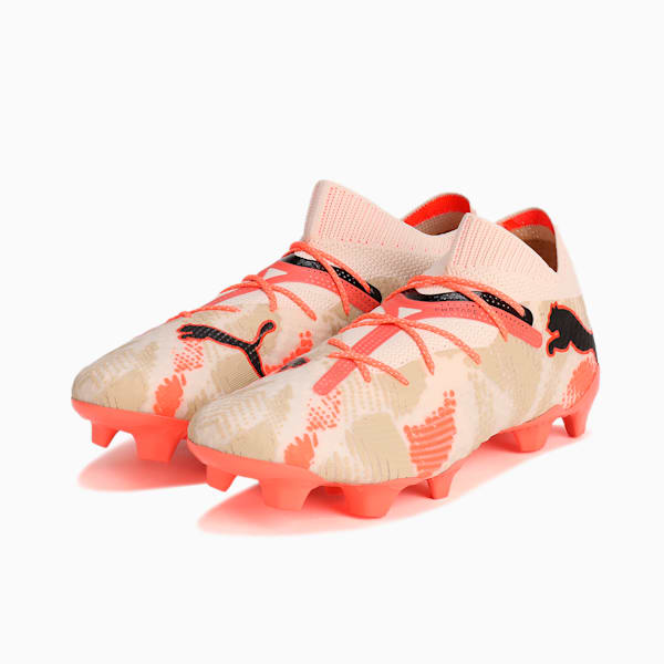 Tacos de fútbol FUTURE 7 ULTIMATE Goalkeeper Firm Ground /Artifical Ground, Alpine Snow-PUMA Black-Toasted Almond-Neon Sun, extralarge