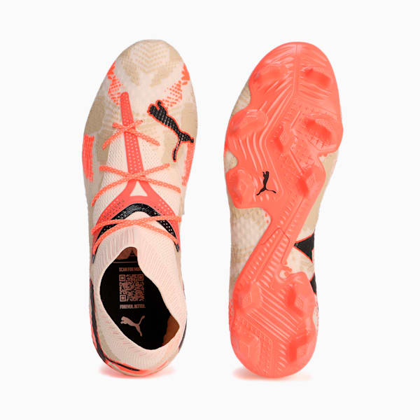 Tacos de fútbol FUTURE 7 ULTIMATE Goalkeeper Firm Ground /Artifical Ground, Alpine Snow-PUMA Black-Toasted Almond-Neon Sun, extralarge