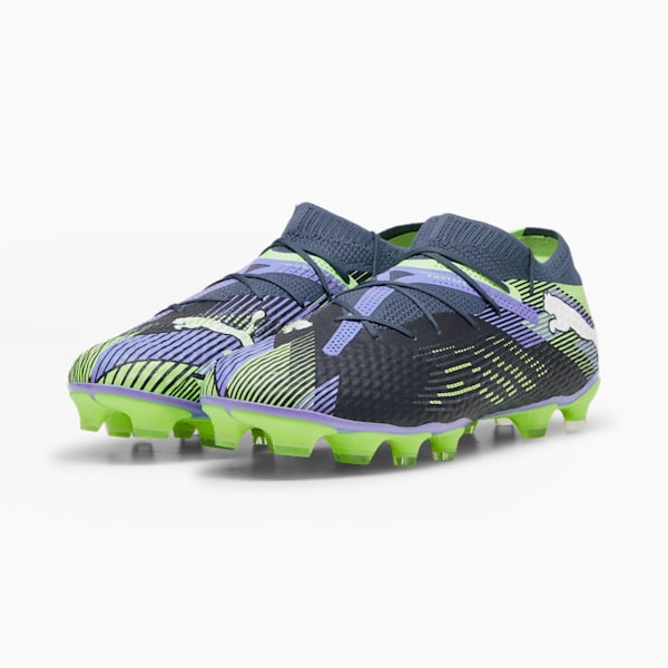 FUTURE 7 PRO+ FG/AG Football Boots Unisex, Gray Skies-PUMA White-Fizzy Apple, extralarge