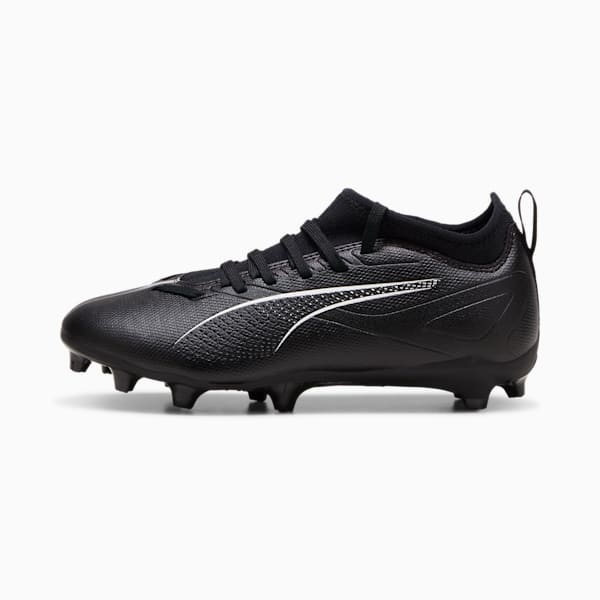 ULTRA 5 MATCH Firm Ground/Artificial Ground Kids' Soccer Cleats, PUMA Black-PUMA White, extralarge