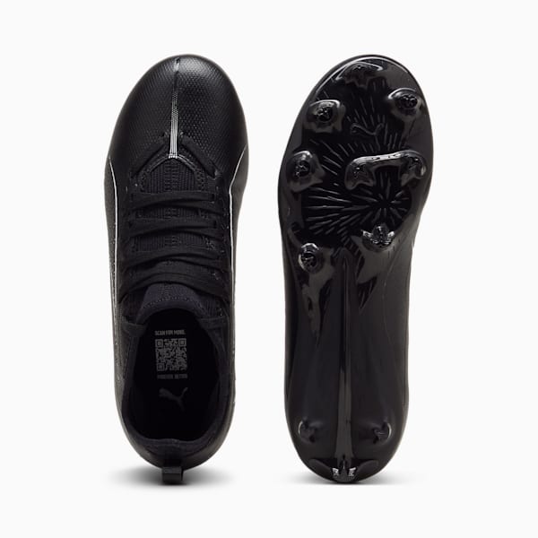 ULTRA 5 MATCH Firm Ground/Artificial Ground Kids' Soccer Cleats, PUMA Black-PUMA White, extralarge