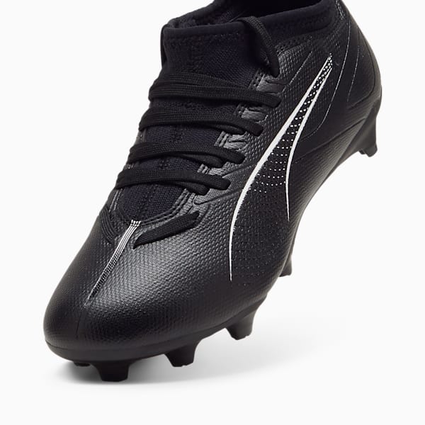 ULTRA 5 MATCH Firm Ground/Artificial Ground Kids' Soccer Cleats, PUMA Black-PUMA White, extralarge