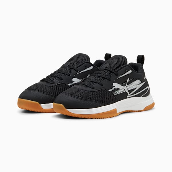 Varion II Youth Indoor Sports Shoes, PUMA Black-Cool Light Gray-Gum, extralarge-IND