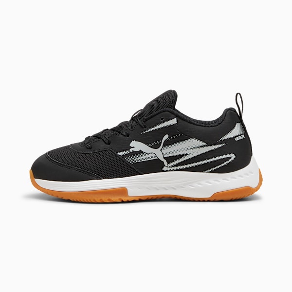 Varion II Youth Indoor Sports Shoes, PUMA Black-Cool Light Gray-Gum, extralarge-IND