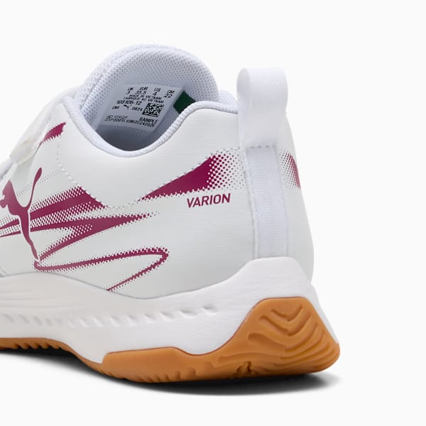 Varion II Indoor Sports Shoes Youth, PUMA White-Berry, extralarge