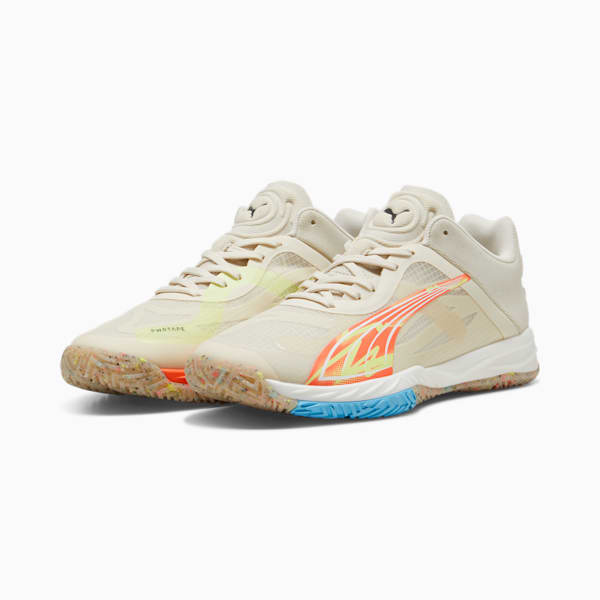 Tenis de cancha Accelerate NITRO™ SQD FOREVER.BETTER para hombre, Alpine Snow-Neon Sun, extralarge