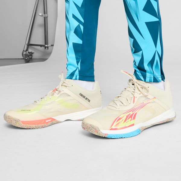Tenis de cancha Accelerate NITRO™ SQD FOREVER.BETTER para hombre, Alpine Snow-Neon Sun, extralarge