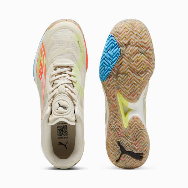 Tenis de cancha Accelerate NITRO™ SQD FOREVER.BETTER para hombre, Alpine Snow-Neon Sun, extralarge