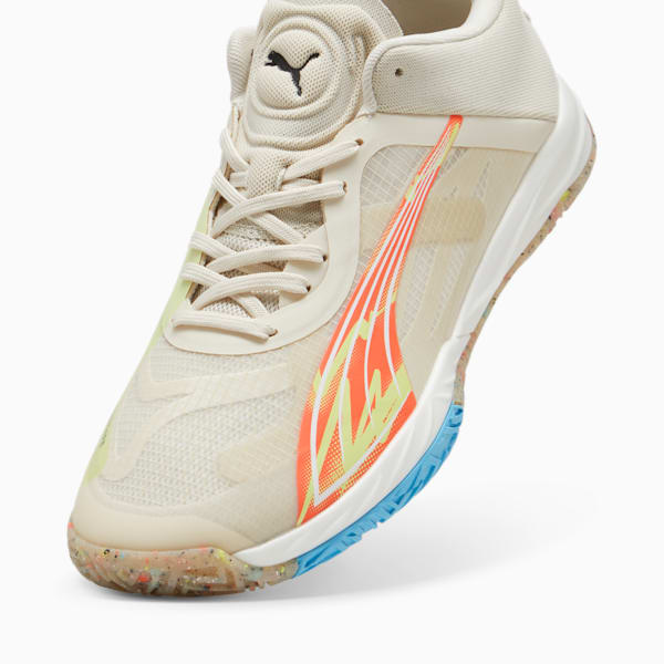 Tenis de cancha Accelerate NITRO™ SQD FOREVER.BETTER para hombre, Alpine Snow-Neon Sun, extralarge