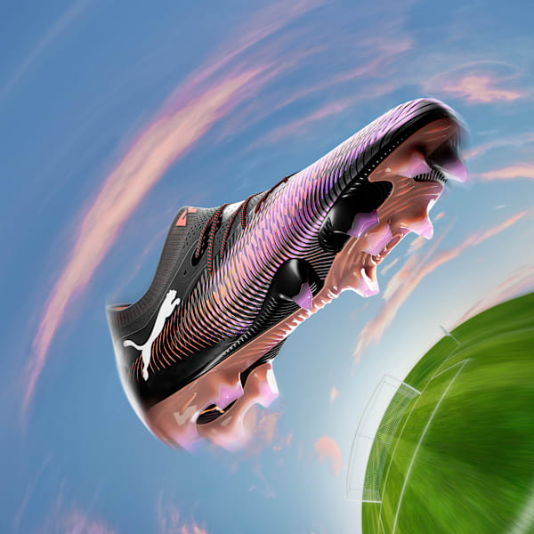 Tacos de fútbol FUTURE 8 ULTIMATE FG, PUMA Black-PUMA White-Glowing Red, extralarge