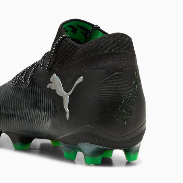 FUTURE 8 ULTIMATE Firm Ground Men's Soccer Cleats, PUMA Black-Cool Light Gray-Fluo Green, extralarge