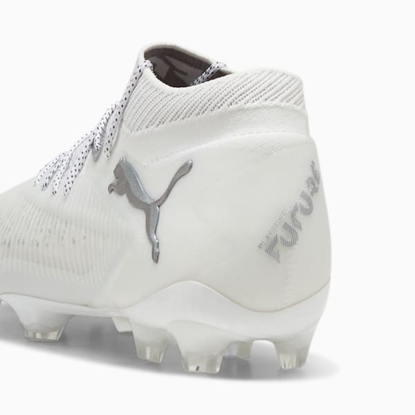 FUTURE 8 ULTIMATE Firm Ground Men's Soccer Cleats, PUMA White-Matte Silver, extralarge