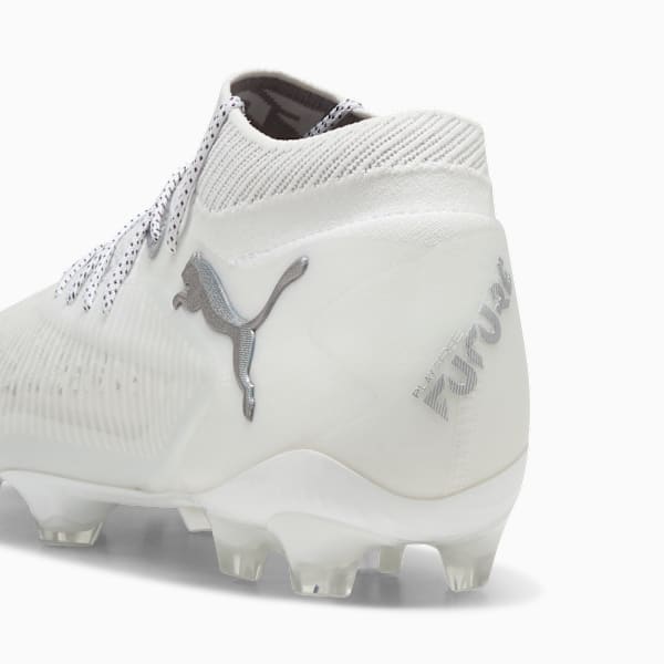 Tacos de fútbol FUTURE 8 ULTIMATE FG, PUMA White-Matte Silver, extralarge
