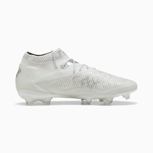 Tacos de fútbol FUTURE 8 ULTIMATE FG, PUMA White-Matte Silver, extralarge
