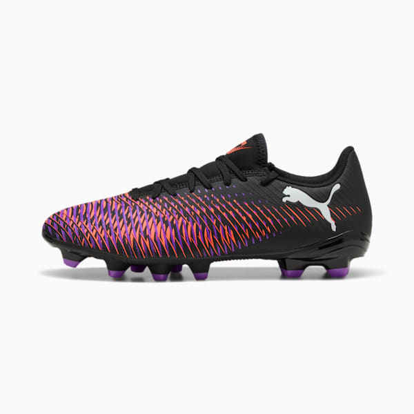 Tacos de fútbol FUTURE 8 PLAY FG/AG, PUMA Black-PUMA White-Glowing Red, extralarge
