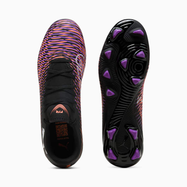 FUTURE 8 PLAY Firm Ground/Artifical Ground Men's Soccer Cleats, PUMA Black-PUMA White-Glowing Red, extralarge