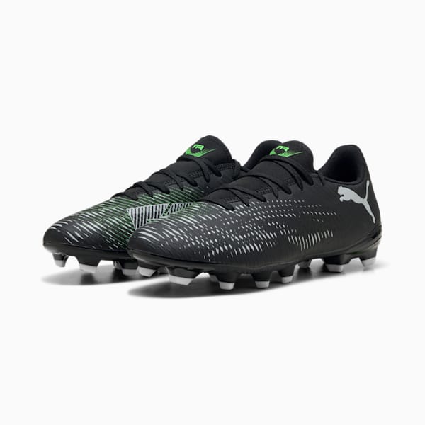 Tacos de fútbol FUTURE 8 PLAY FG/AG, PUMA Black-Cool Light Gray-Fluo Green, extralarge