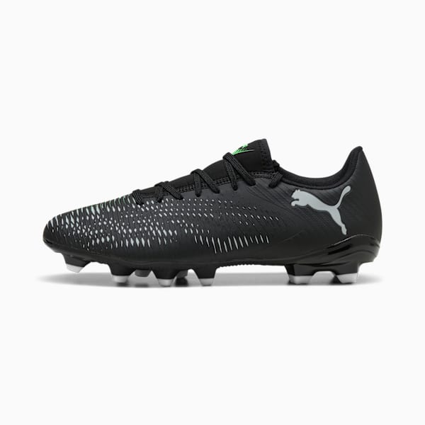Chaussures de soccer à crampons pour terrain ferme/terrain artificiel FUTURE 8 PLAY Homme, PUMA Black-Cool Light Gray-Fluo Green, extralarge