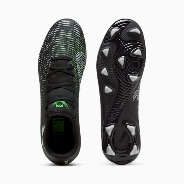 Tacos de fútbol FUTURE 8 PLAY FG/AG, PUMA Black-Cool Light Gray-Fluo Green, extralarge