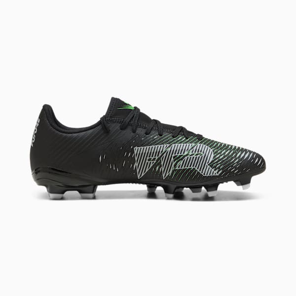 Chaussures de soccer à crampons pour terrain ferme/terrain artificiel FUTURE 8 PLAY Homme, PUMA Black-Cool Light Gray-Fluo Green, extralarge