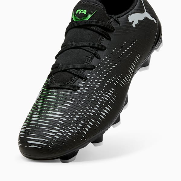 Tacos de fútbol FUTURE 8 PLAY FG/AG, PUMA Black-Cool Light Gray-Fluo Green, extralarge